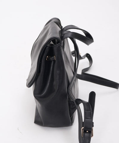 Faux Leather Mini Backpack