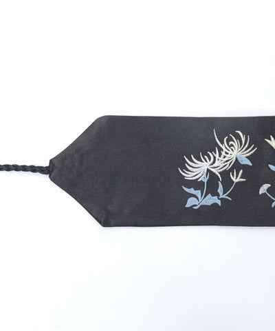 Chrysanthemum Embroidery Tassel Cord Obi Belt