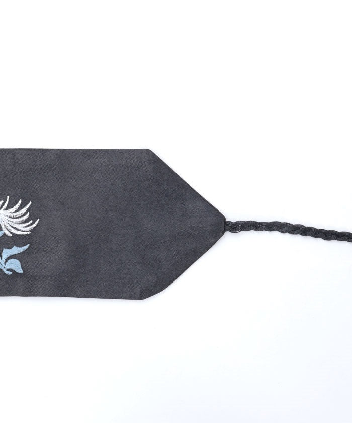 Chrysanthemum Embroidery Tassel Cord Obi Belt
