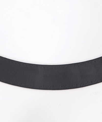 Studded Line Faux Leather Wide Belt