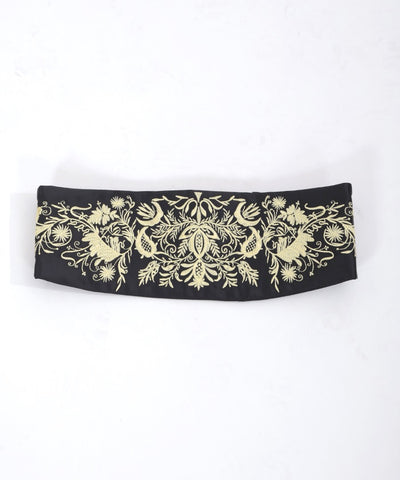 Gold Embroidery Obi Belt