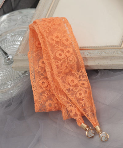 Floral Pattern Tulle Lace Belt