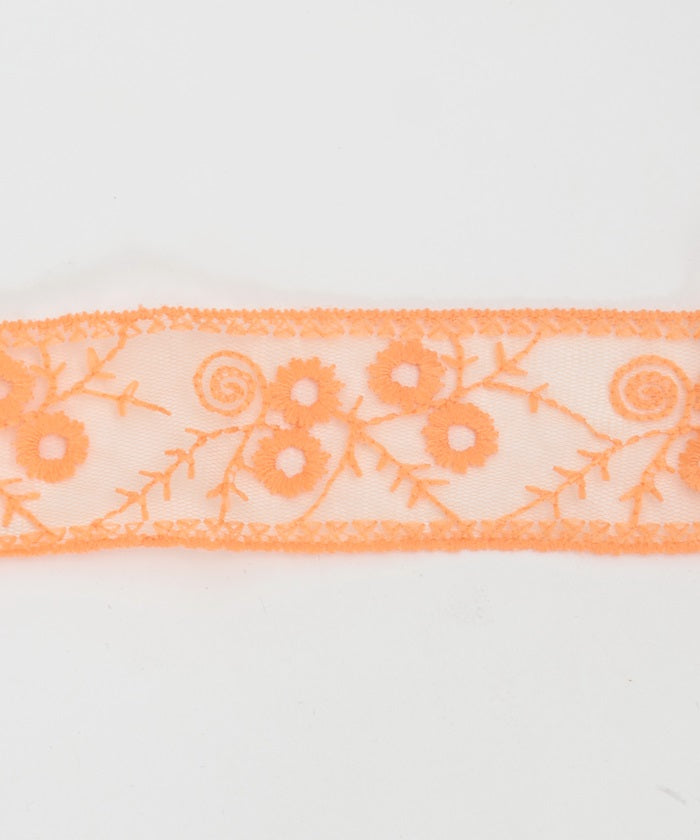 Floral Pattern Tulle Lace Belt