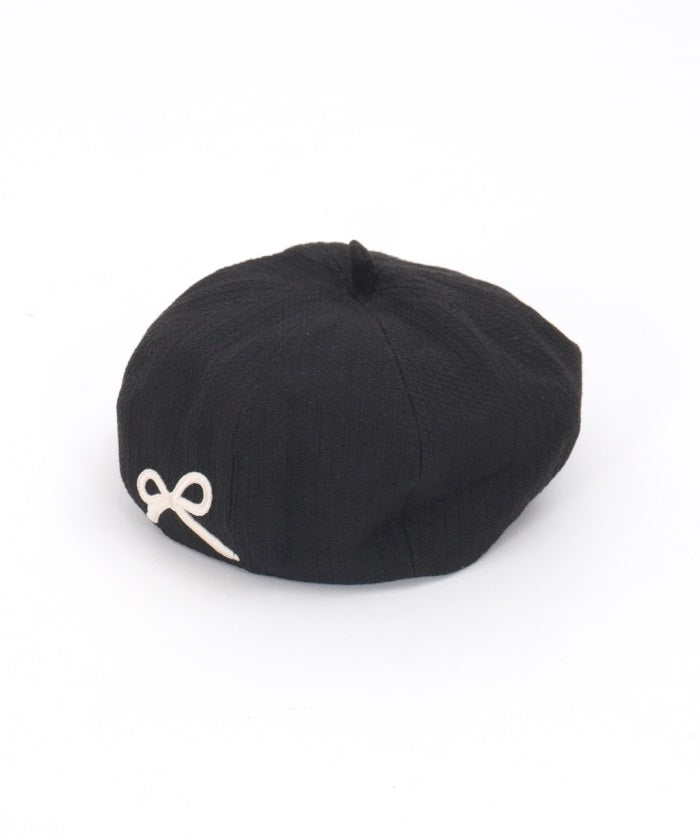 Treat Ürself ribbon béret hat Ribbon Embroidery Beret – axes femme from JAPAN