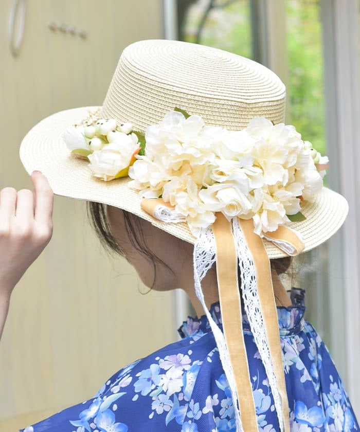 Assorted Flower Boater Hat