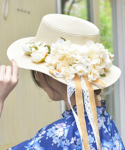 Assorted Flower Boater Hat