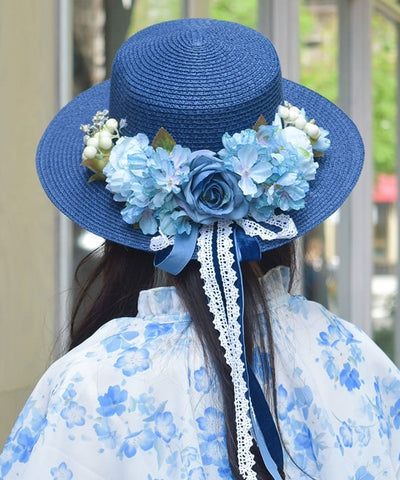Assorted Flower Boater Hat