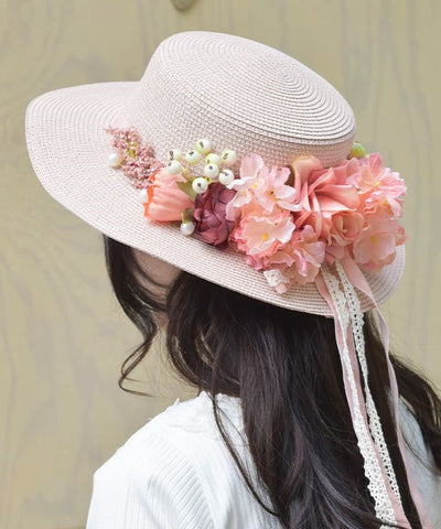 Assorted Flower Boater Hat