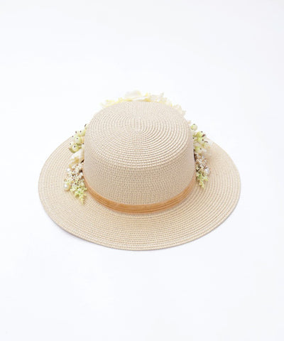Assorted Flower Boater Hat