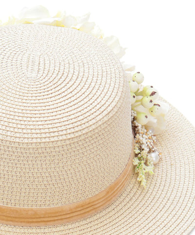 Assorted Flower Boater Hat