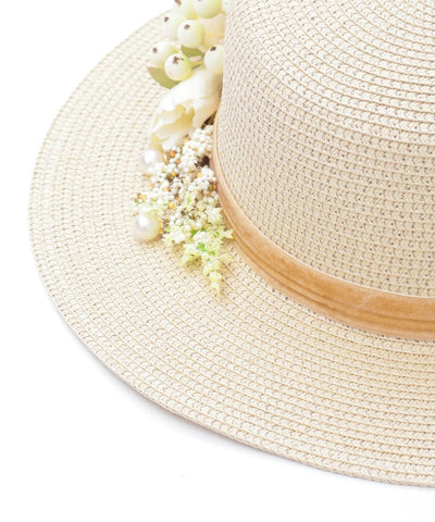 Assorted Flower Boater Hat