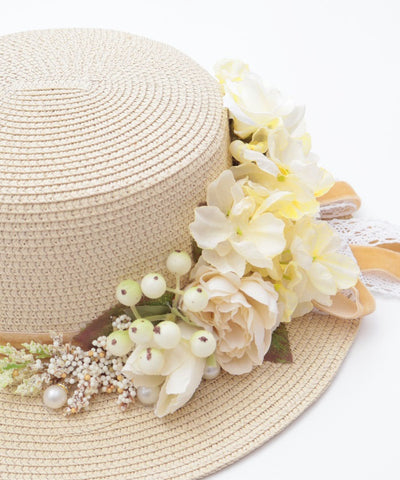 Assorted Flower Boater Hat