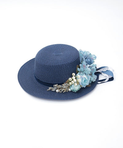 Assorted Flower Boater Hat
