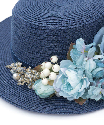 Assorted Flower Boater Hat