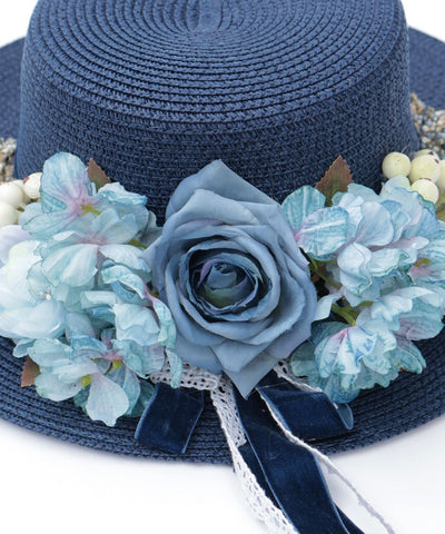 Assorted Flower Boater Hat