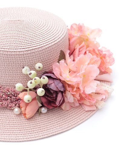Assorted Flower Boater Hat