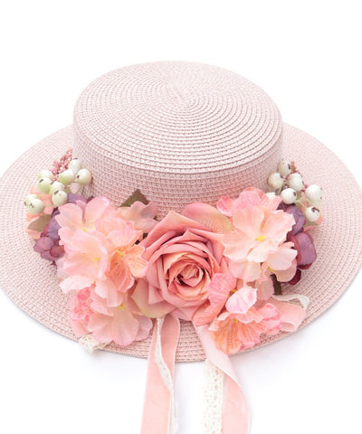Assorted Flower Boater Hat