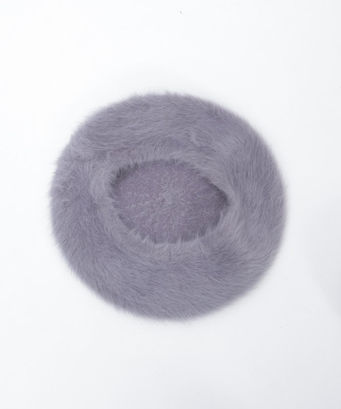 Pearl Ribbon Fur Beret