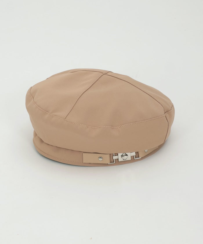 Metal Fittings Belt Design Beret