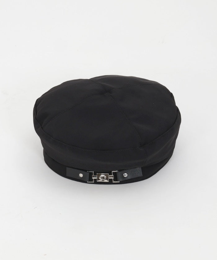 Metal Fittings Belt Design Beret