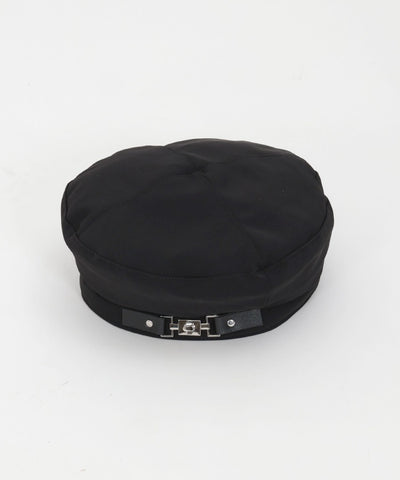 Metal Fittings Belt Design Beret