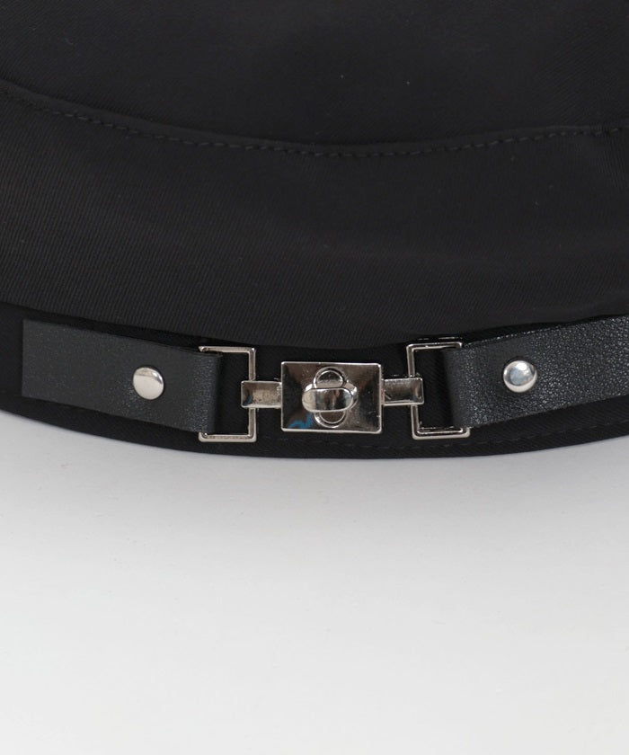 Metal Fittings Belt Design Beret