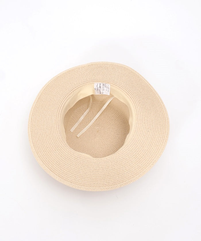 Straw Hat with Ribbon