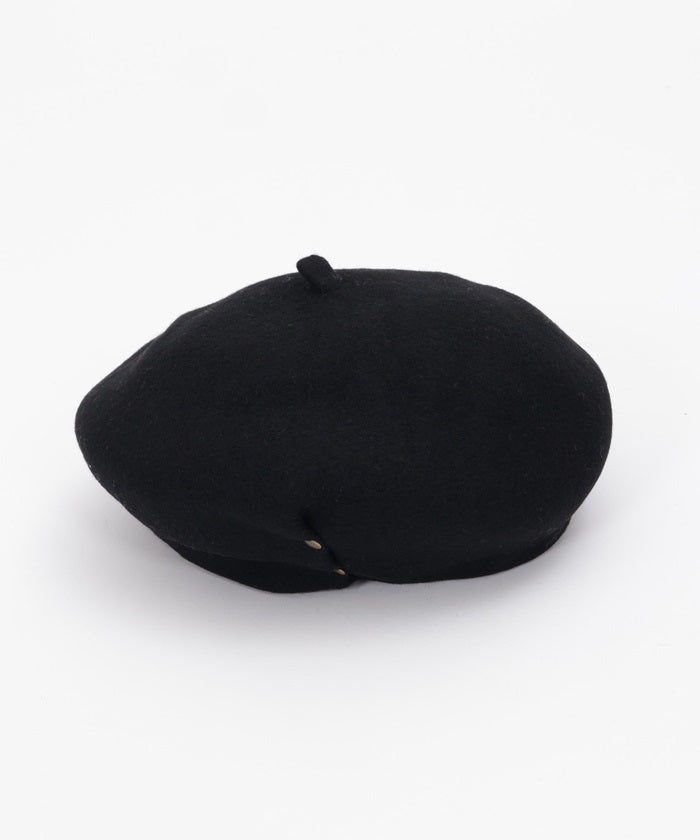 Studded Wool Felt Beret