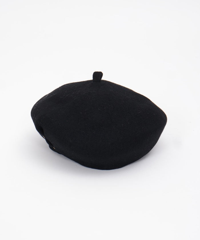 Studded Wool Felt Beret