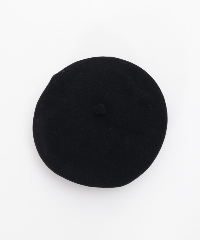 Studded Wool Felt Beret