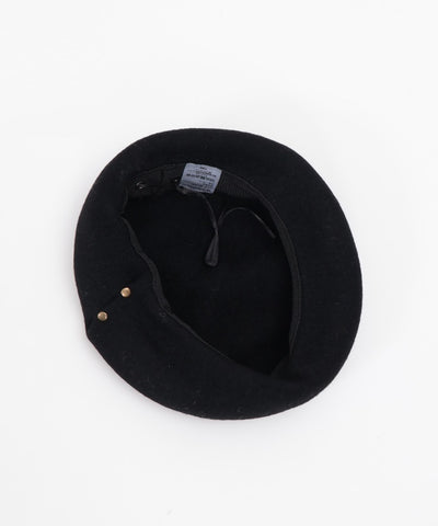 Studded Wool Felt Beret