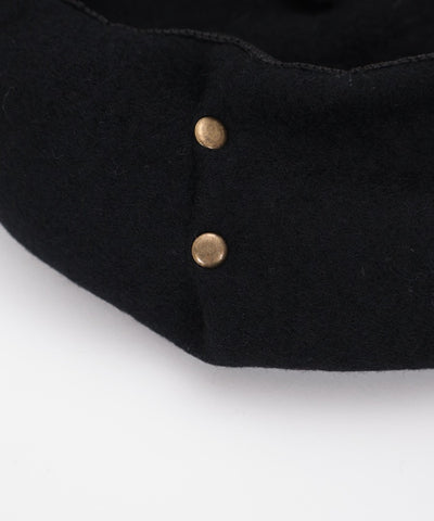 Studded Wool Felt Beret