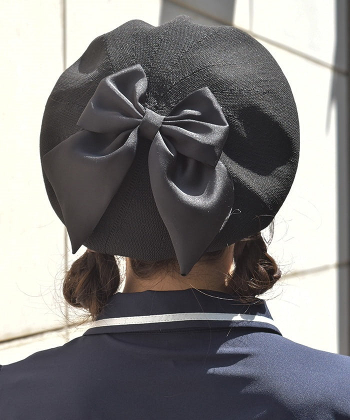 Ribbon Design Mesh Beret