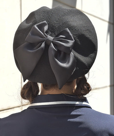 Ribbon Design Mesh Beret