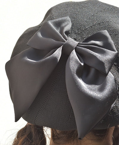 Ribbon Design Mesh Beret