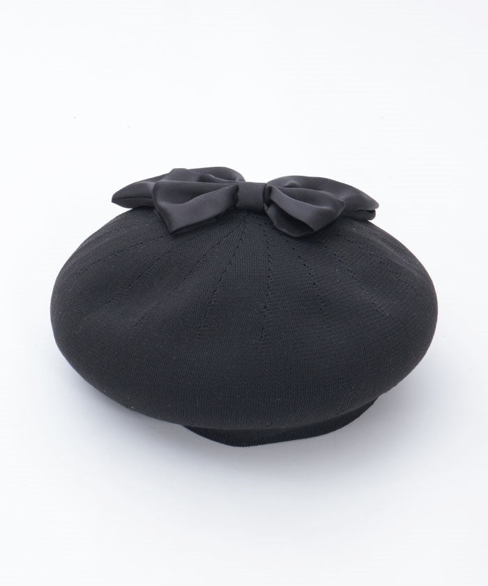 Ribbon Design Mesh Beret