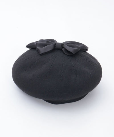 Ribbon Design Mesh Beret