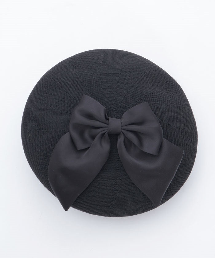 Ribbon Design Mesh Beret