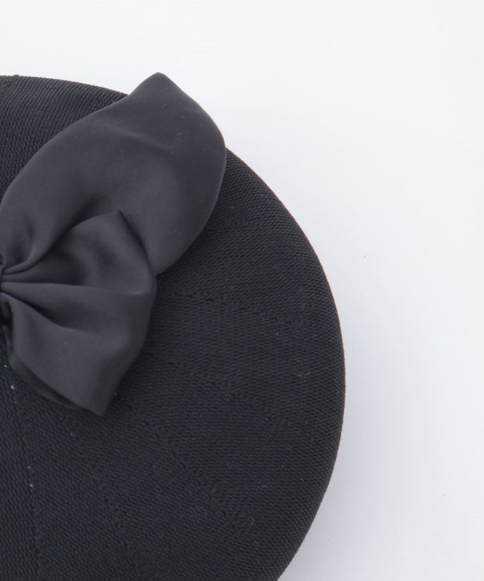 Ribbon Design Mesh Beret