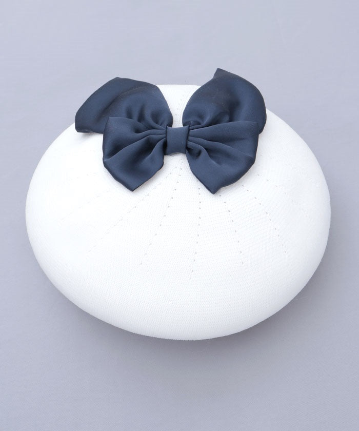 Ribbon Design Mesh Beret
