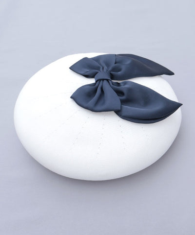Ribbon Design Mesh Beret