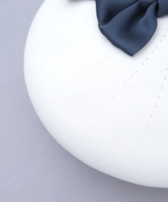 Ribbon Design Mesh Beret
