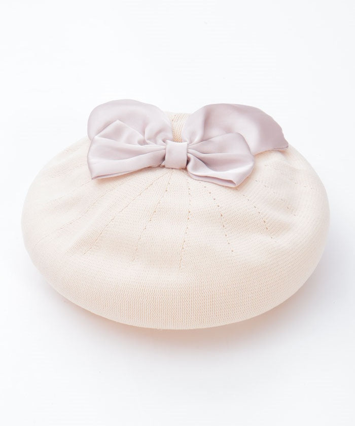 Ribbon Design Mesh Beret