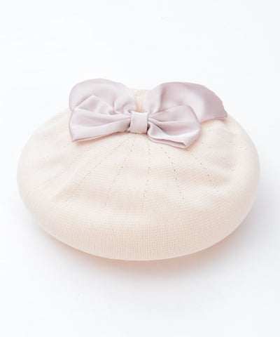 Ribbon Design Mesh Beret