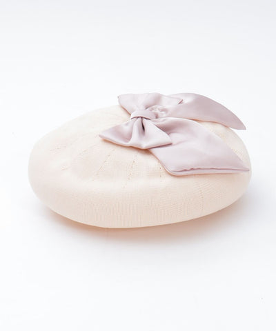 Ribbon Design Mesh Beret