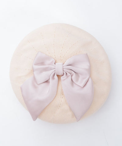 Ribbon Design Mesh Beret