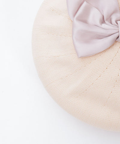 Ribbon Design Mesh Beret