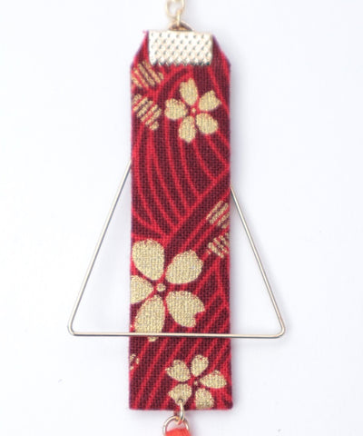 Sakura & Tassel Pierce Earrings