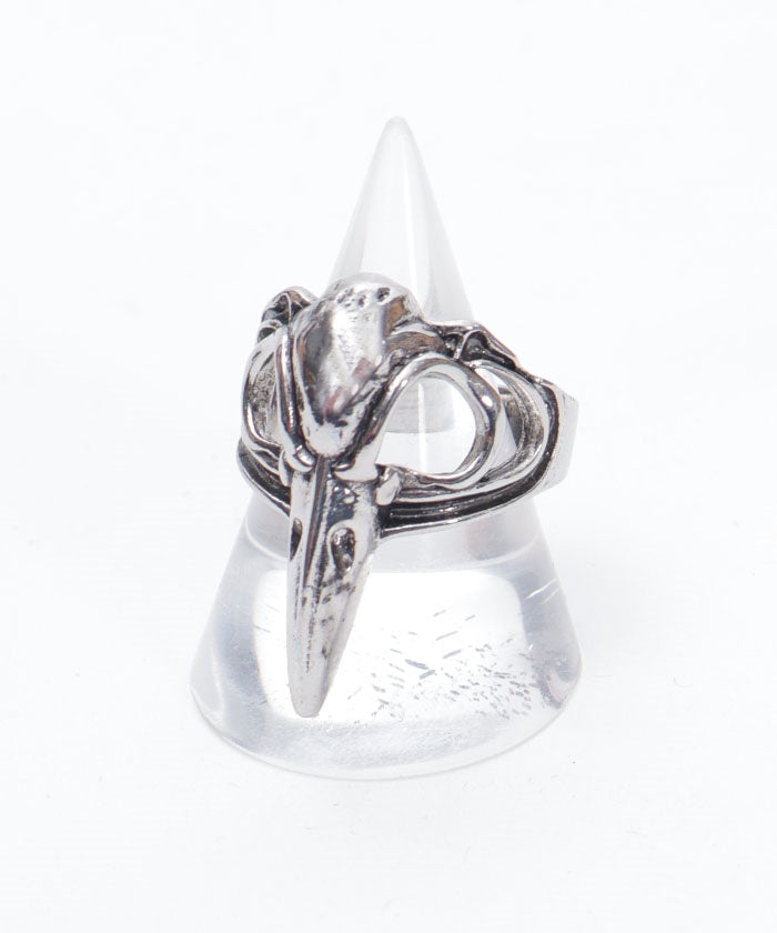 Crow Skull Motif Ring