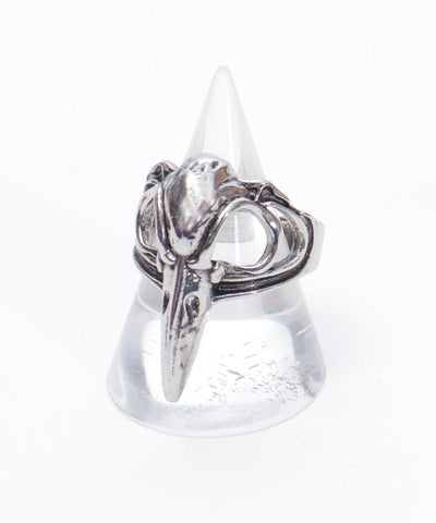 Crow Skull Motif Ring